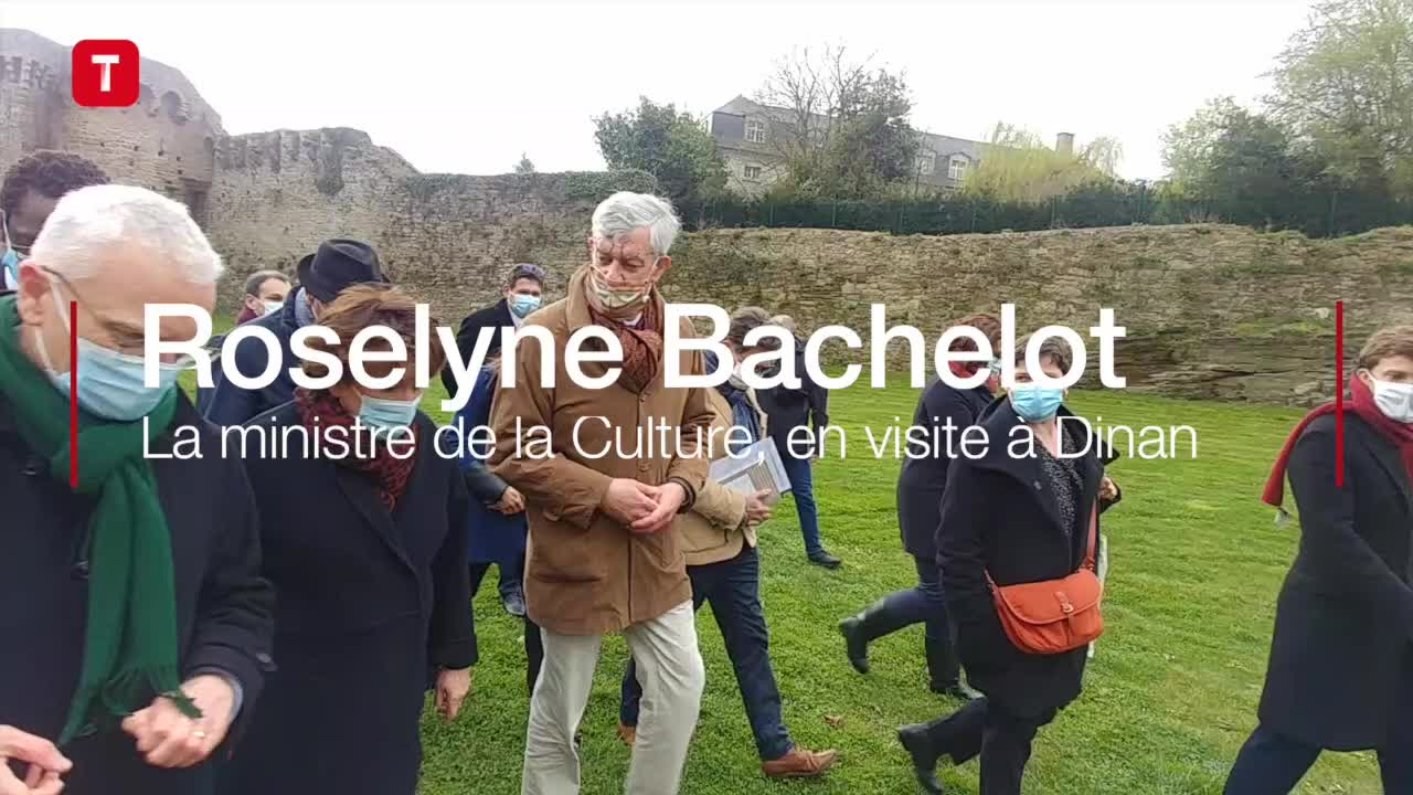 La ministre de la Culture, Roselyne Bachelot, en visite à Dinan (Le Télégramme)