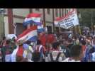 4th day of protests in Paraguay end in clashes outside Colorado Party HQ