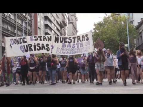 Huge protests mark International Women's Day in Uruguay