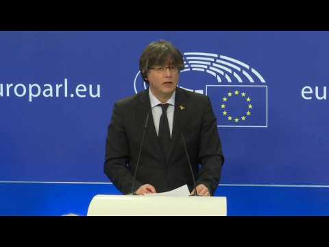 EU Parliament stripping Catalan separatists of immunity 'a dark day' says Puigdemont