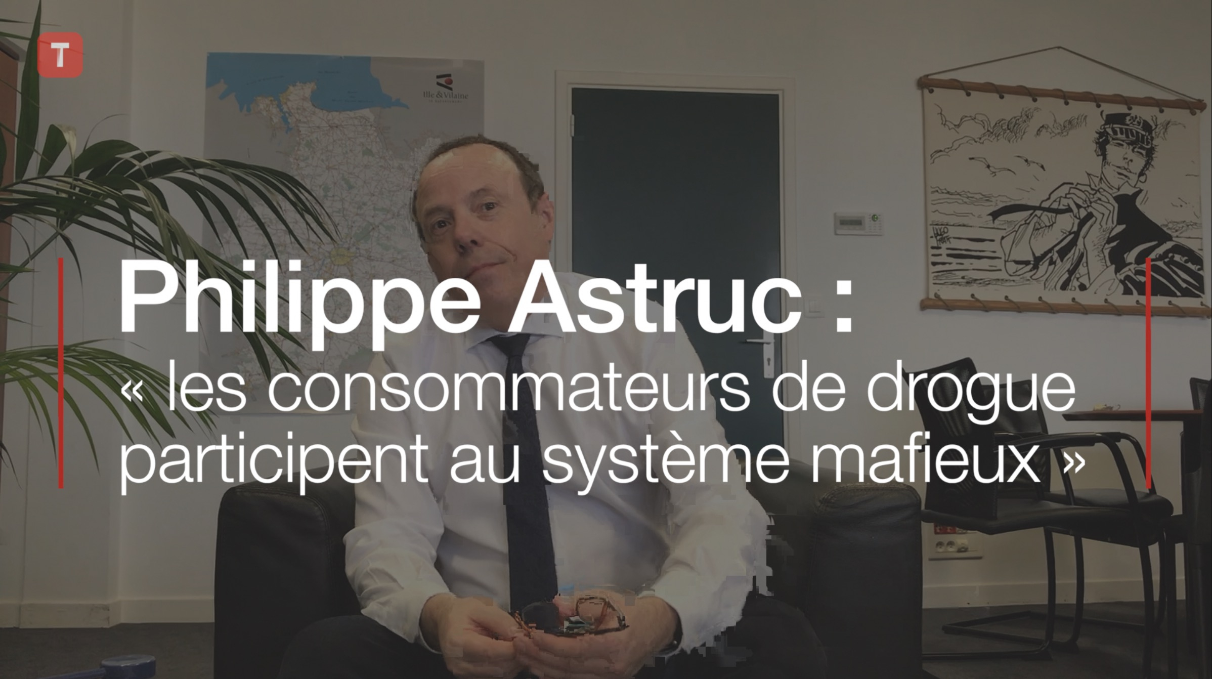 Philippe Astruc : « les consommateurs de drogue participent au système mafieux » (Le Télégramme)