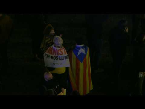 Pro-Catalan independence protest in Barcelona after EU lifts MEPs' immunity