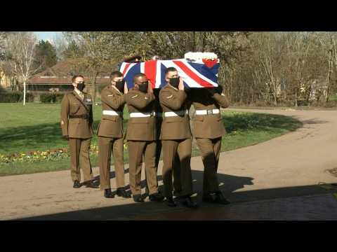 Funeral held with military honours for UK's Captain Sir Tom Moore
