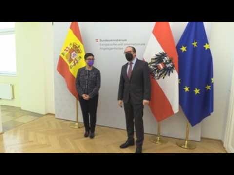 Spain's foreign minister meets with her Austrian counterpart in Vienna