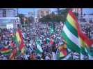 Tens of thousands protest in Bolivia over ex-president's arrest