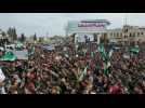 Thousands rally in Syria's Idlib to mark 10 years since uprising