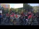 Myanmar anti-coup protests enter fifth day with cyclists and three-finger salute
