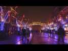Streets in Beijing lightened up on eve of Lunar New Year