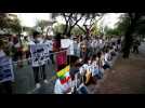 Demonstrations against repression of protesters in Myanmar continue in Thailand