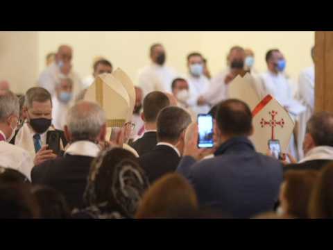 Pope holds first public mass of Iraq trip in Baghdad