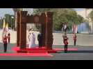 Footage of the arrival of Pope Francis in Baghdad