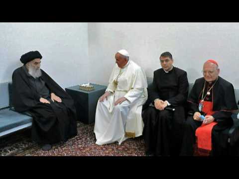 PHOTOS: Pope meets top Iraq Shiite cleric Sistani in interfaith milestone