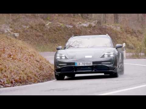 Porsche Taycan Cross Turismo hits the road