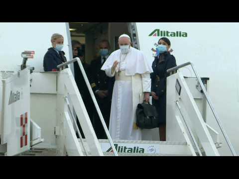 Pope Francis leaves Rome for historic trip to Iraq