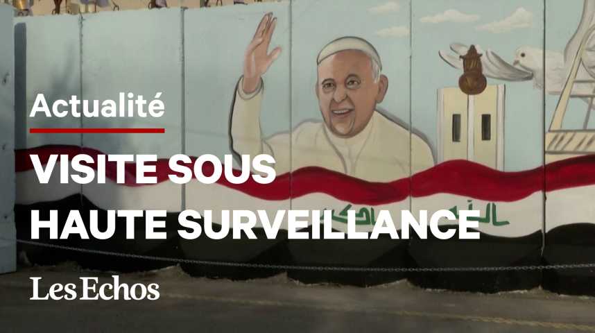 Illustration pour la vidéo Visite historique du pape François en Irak