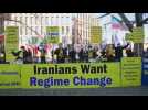 Protest against the Iranian government in Berlin