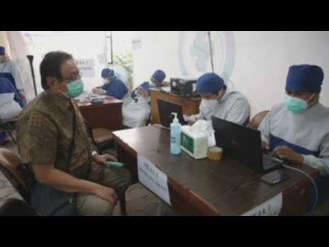 COVID-19 vaccination drive for healthcare workers, elderly people continue in Jakarta