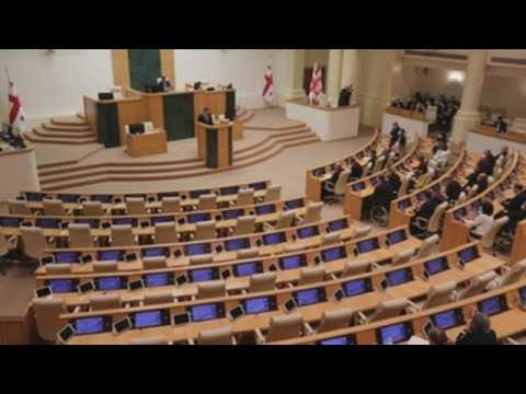 Georgian Parliament votes on the candidacy of Irakli Garibashvili as Prime Minister