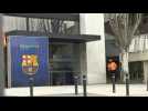 Scene outside of FC Barcelona offices following police raid