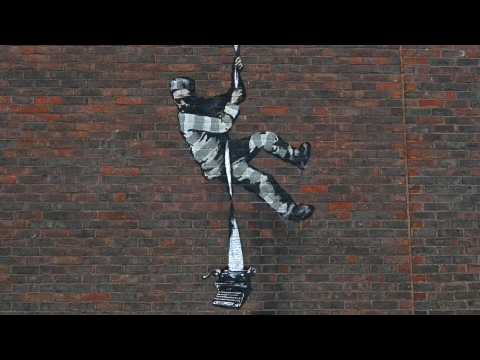 Possible Banksy artwork appears on wall of Reading Prison