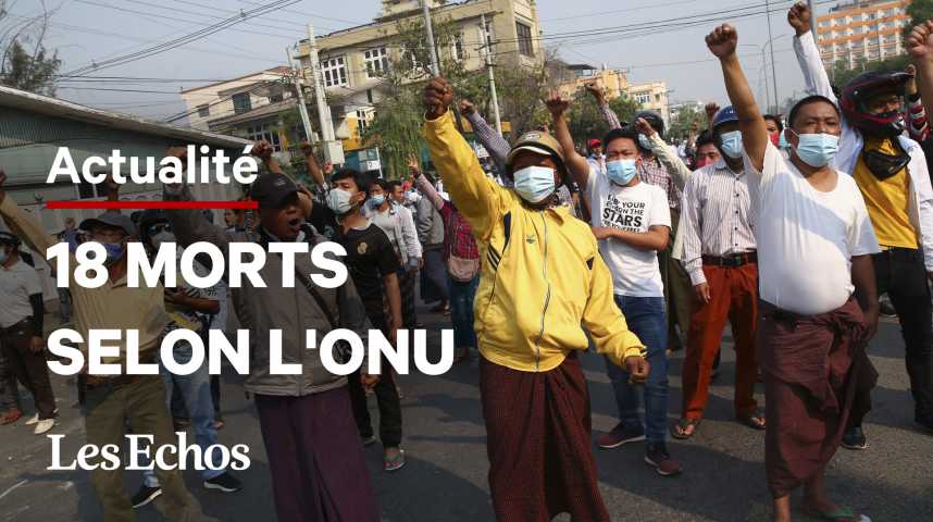 Illustration pour la vidéo Birmanie: la junte intensifie sa répression contre les manifestations