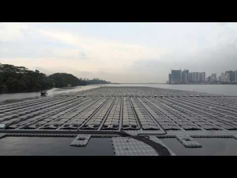 Singapore builds floating solar farms in climate fight