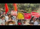 General strike in Myanmar against military coup