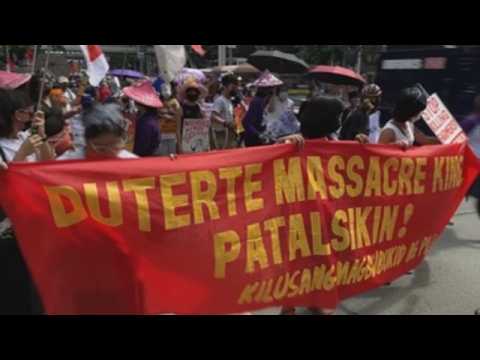 Mass demonstrations on International Women's Day in the Philippines