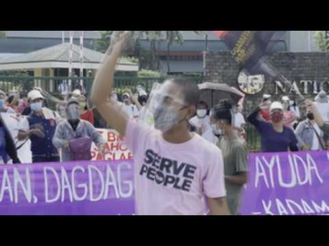 Women in the Philippines mark International Women's Day with protests