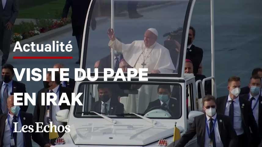 Illustration pour la vidéo Le pape conclut sa visite historique en Irak devant des milliers de fidèles