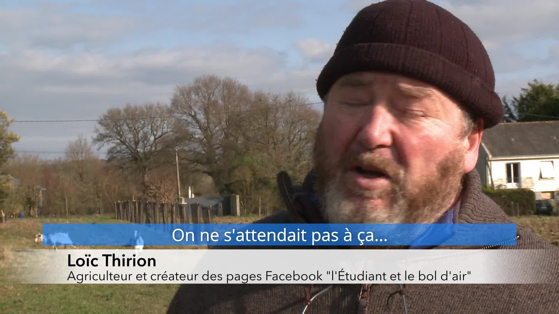 L'étudiant et le bol d'air : les groupes Facebook d'un agriculteur breton cartonnent ! (Tébéo-TébéSud)