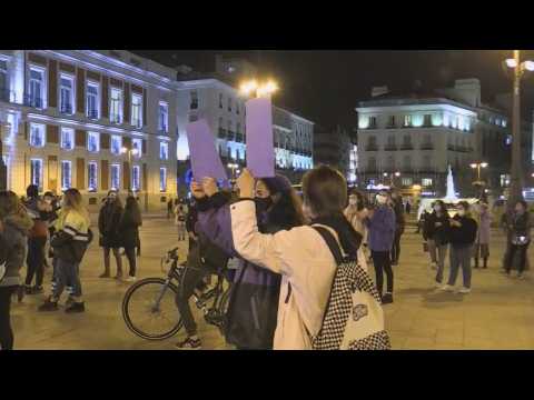 Spontaneous protests in Madrid