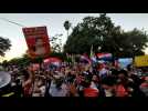 Paraguayans protest against President Benitez, call for resignation
