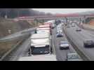 Ice and freezing rain: lorries stuck on France's A10 motorway
