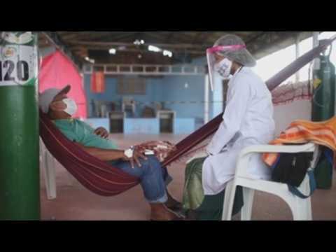 Indigenous coronavirus field hospital set up in Manaus