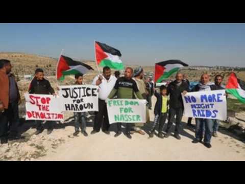 Protest against Israeli settlements in the West Bank