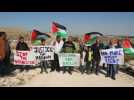 Protest against Israeli settlements in the West Bank
