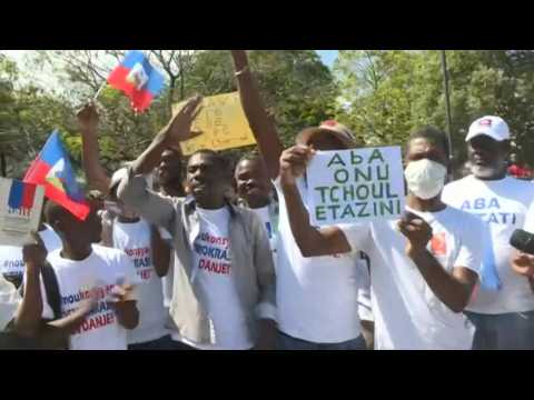 Haiti opposition and rights organisations protest President Moise