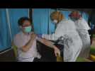 Healthcare workers vaccinated against COVID-19 in Indonesia