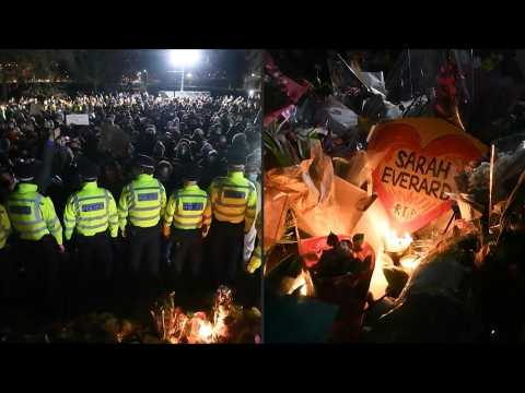 Hundreds gather in London for Sarah Everard vigil despite police ban