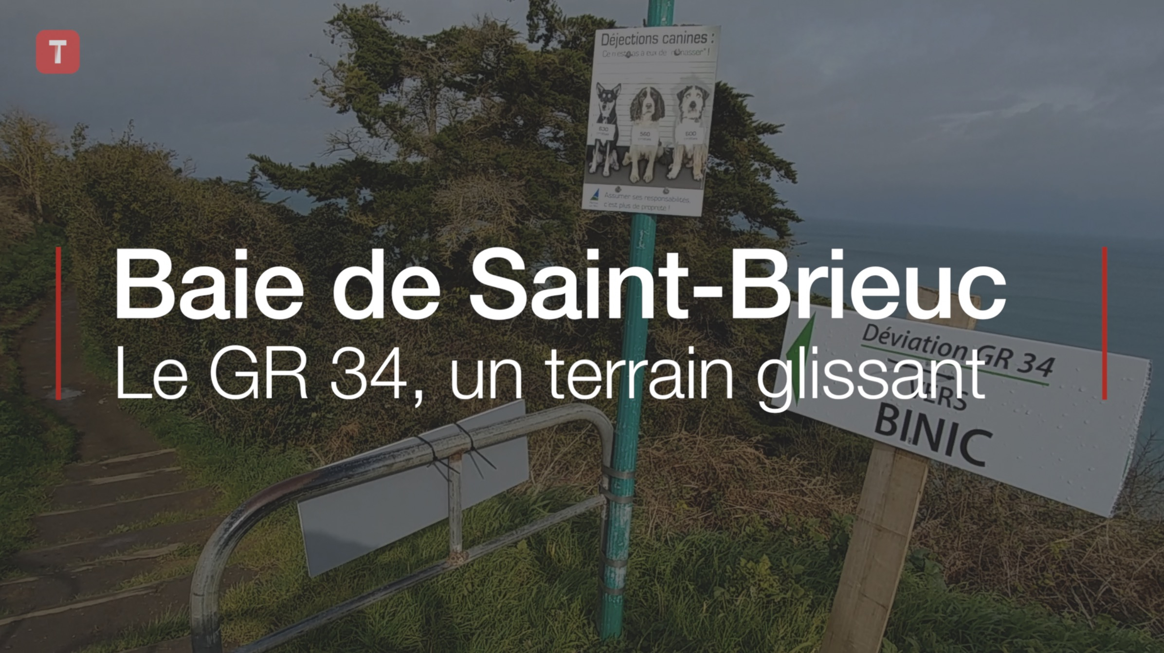 Baie de Saint-Brieuc. Le GR 34, un terrain glissant (Le Télégramme)