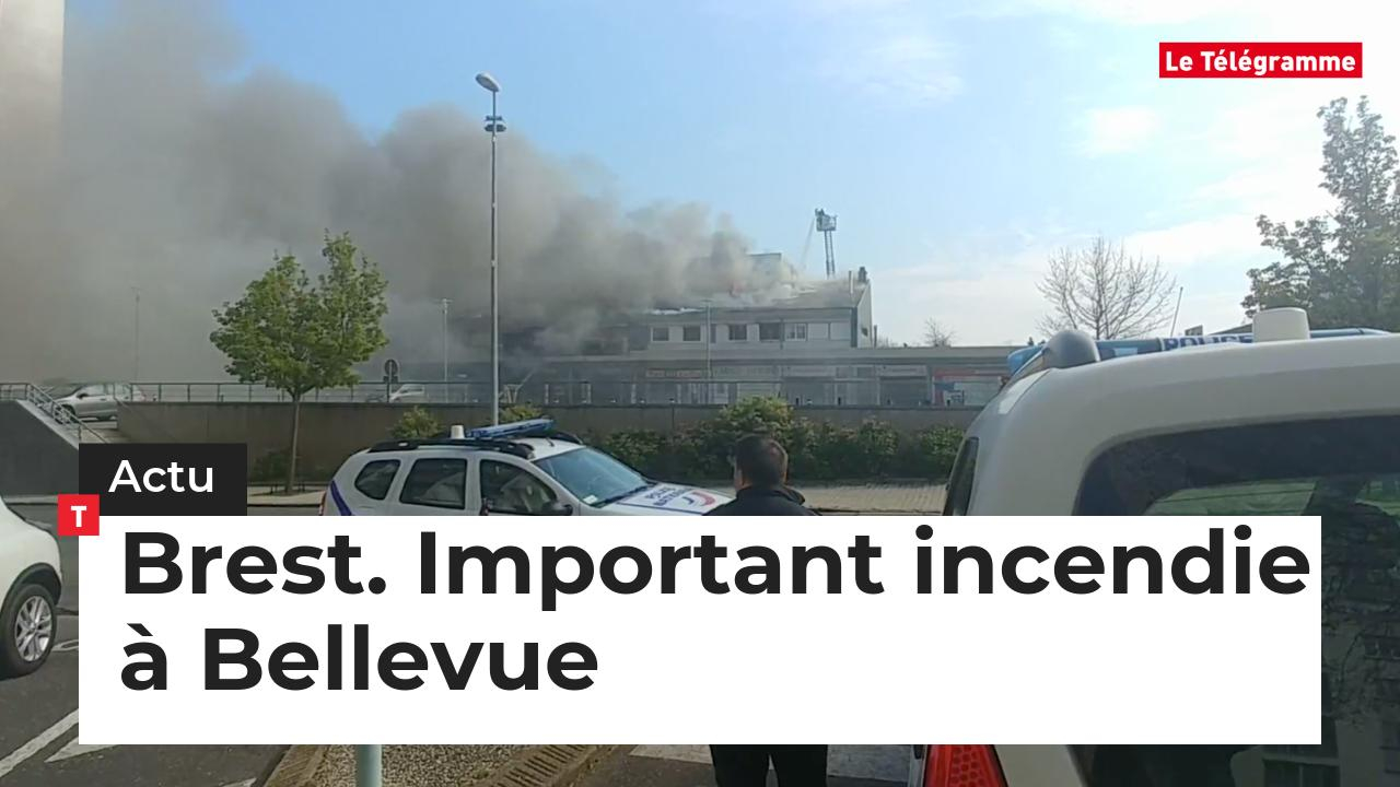 Brest. Important incendie à Bellevue (Le Télégramme)