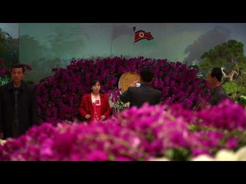 North Korea celebrates Kim Il Sung’s birthday with flower show