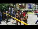 Police at Shangri-La hotel in Colombo as blasts hit Sri Lanka