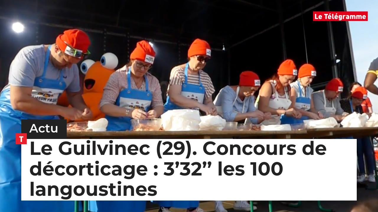 Le Guilvinec (29). Concours de décorticage : 3’32’’ les 100 langoustines (Le Télégramme)