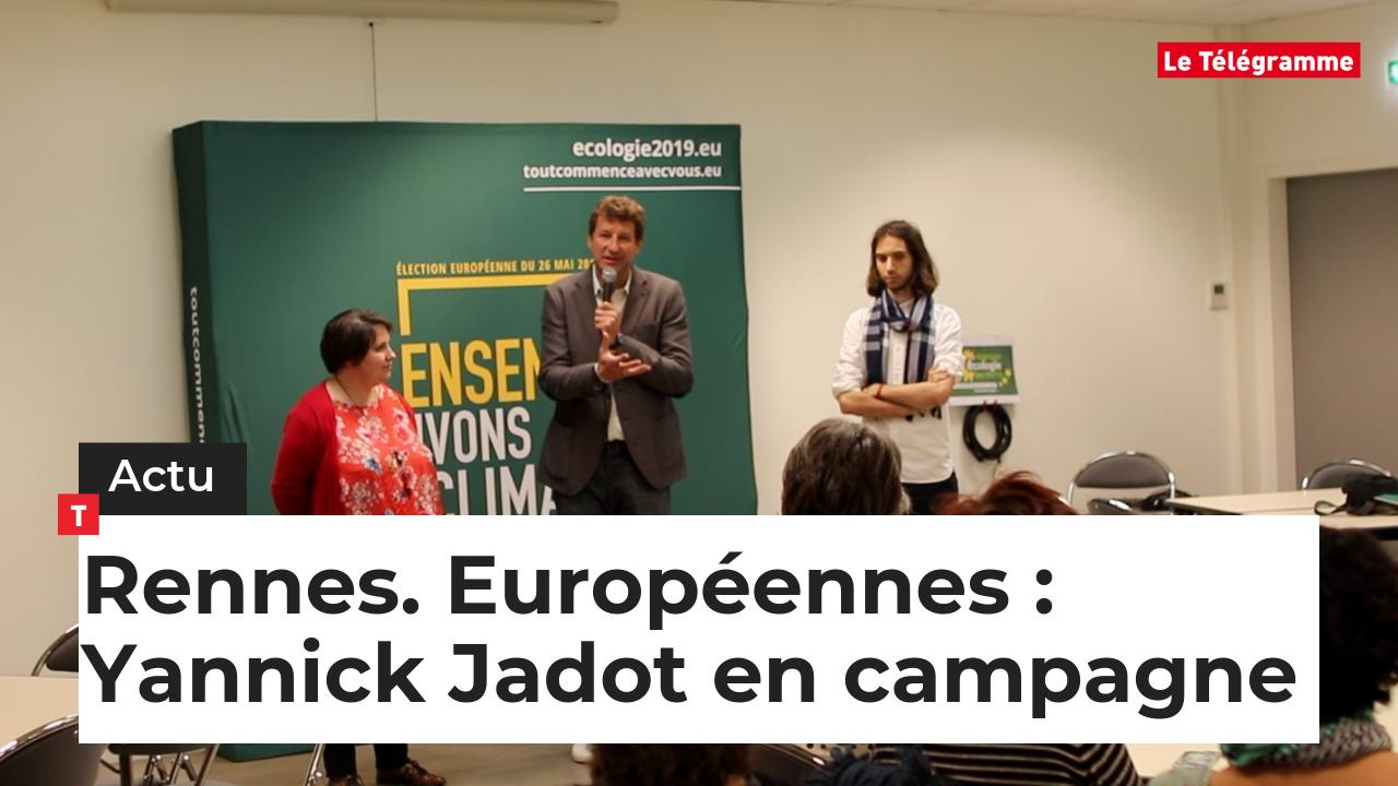 Rennes. Européennes : Yannick Jadot en campagne (Le Télégramme)