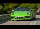 Porsche 911 Carrera 4S Cabriolet in Lizard Green Driving Video