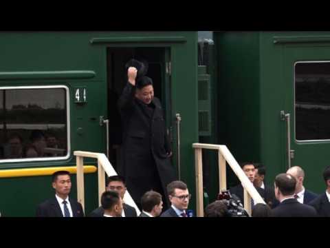 North Korean leader Kim Jong Un arrives in Russia