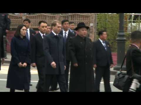 Kim Jong Un arrives in Vladivostok for his summit with Putin