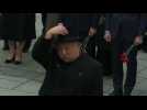 Kim Jong Un attends wreath-laying ceremony in Russia